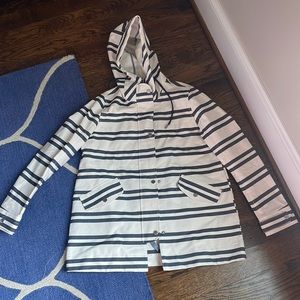 Abercrombie & Fitch Black and White Striped Jacket